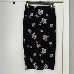 Floral pencil skirt